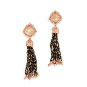 Kendra Scott Misha Earrings in Dark Brown Mother of Pearl